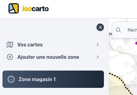 bouton ajout de zone