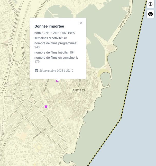 onglet données métier