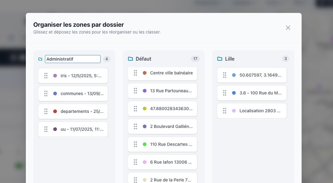 Organiser par dossiers