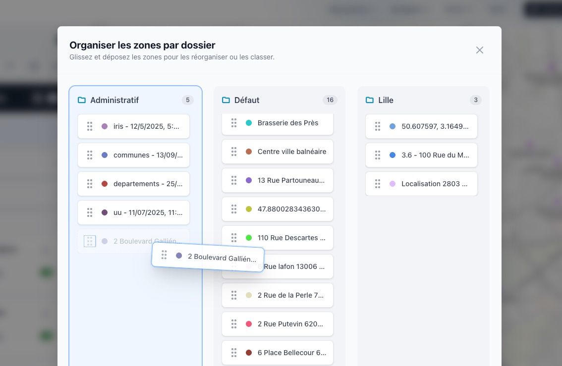 Organiser par dossiers