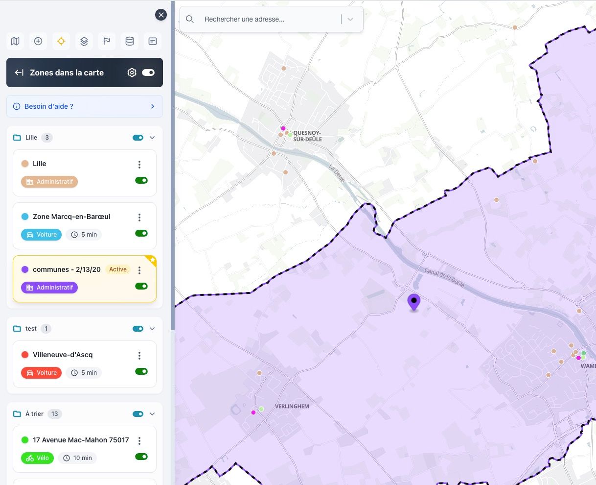 Organiser par dossiers
