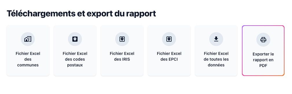 téléchargement des rapports