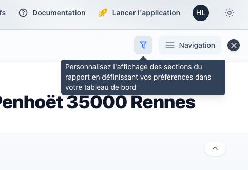 personnalisation des rapports